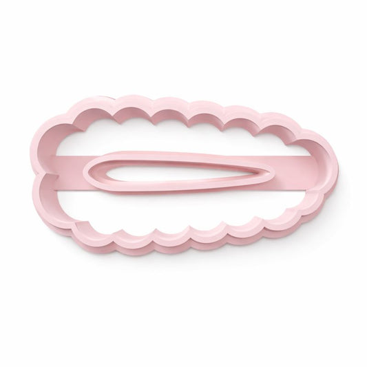 88 - FRILL OVAL HAIR BARRETTE CUTTER